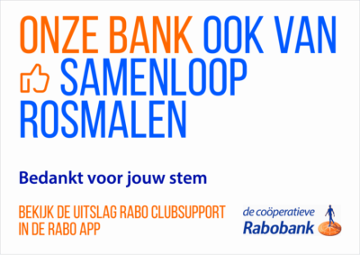 Uitslag Rabo Clubsupport