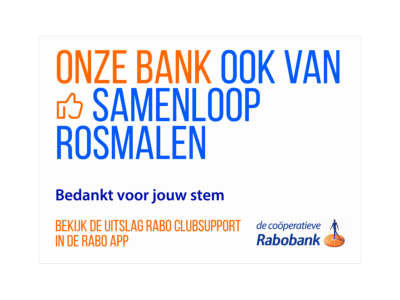 Uitslag Rabo Clubsupport